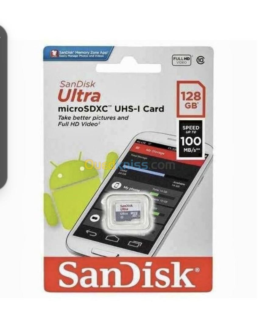 Carte Mémoire MicroSD SanDisk Ultra 128 Go