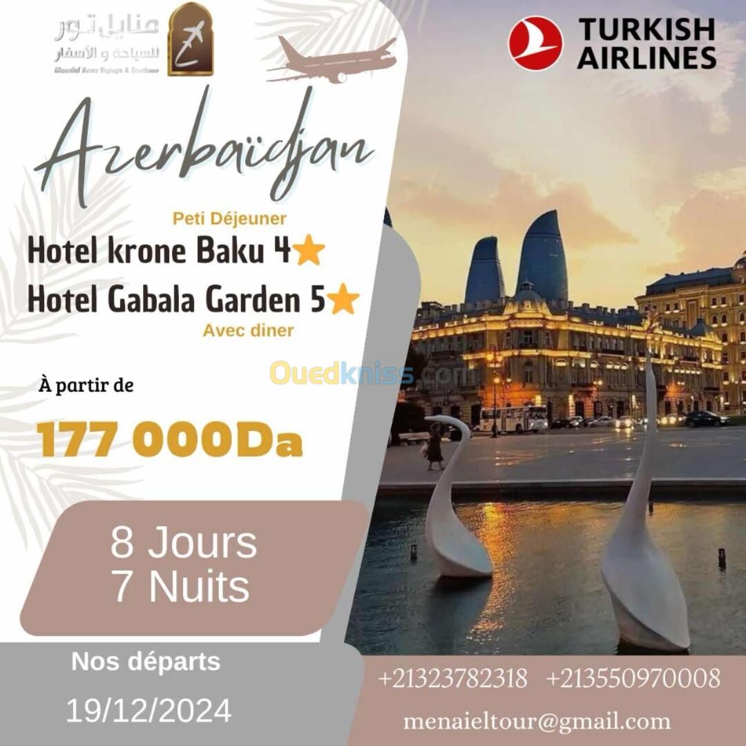 voyage heball a Azerbaïdjan 19 DECEMBRE a partir 177000