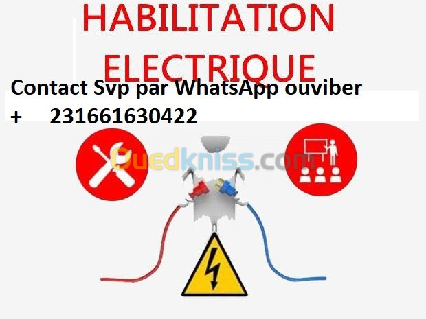 ATTESTATION DE QUALIFICATION  HABILITATION ELECTRIQUE 