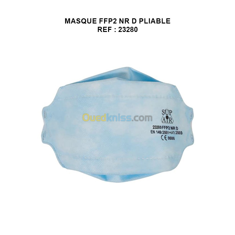 Masque FFP3 NR D SL Pliable avec valve Réf 23305 - PROSAFE ALGERIE