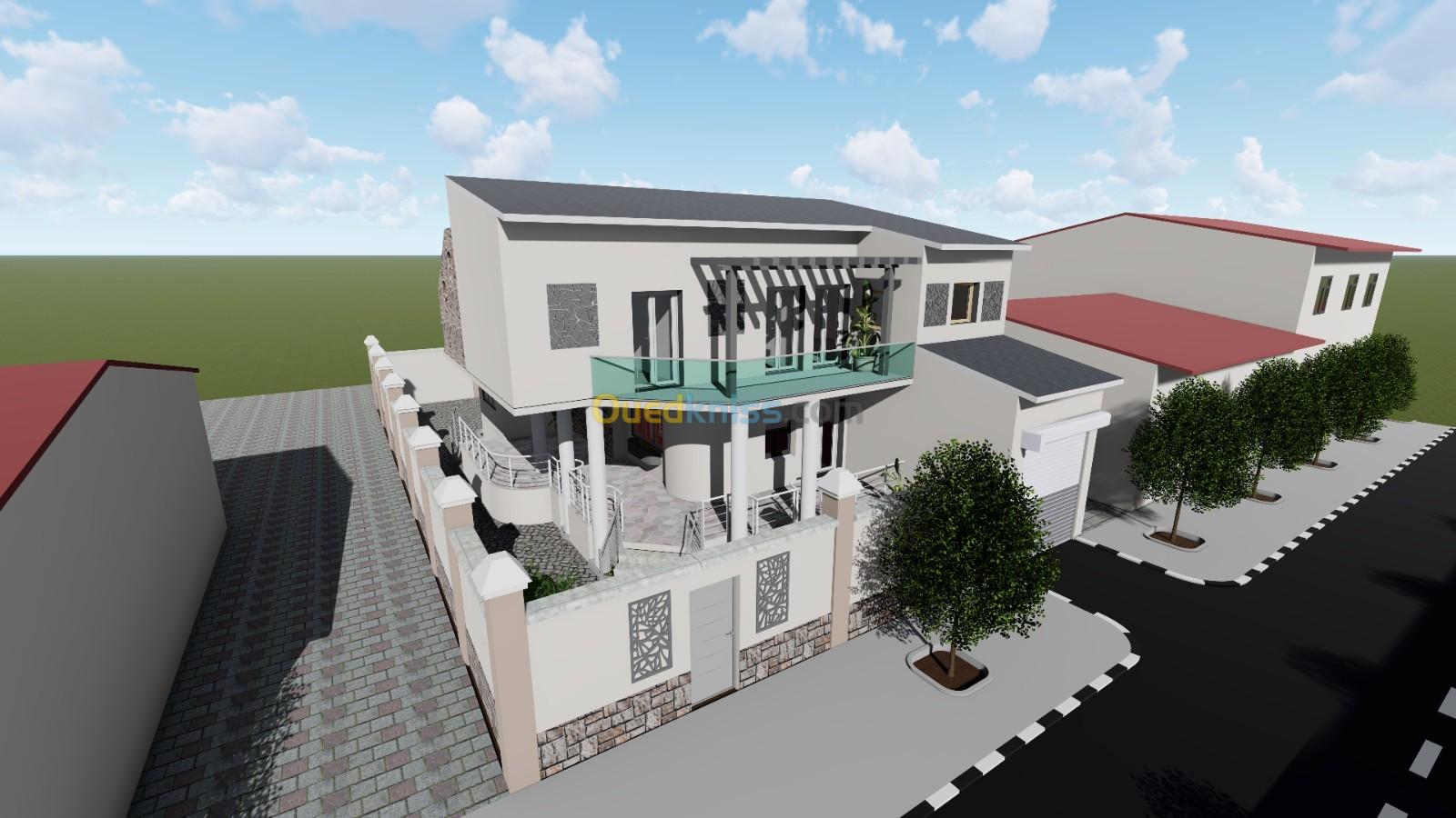 Conception et modelisation 3D des villas et maisons