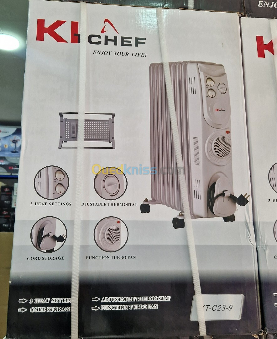 bain d'huile Kitchef 9 éléments Ventilé 