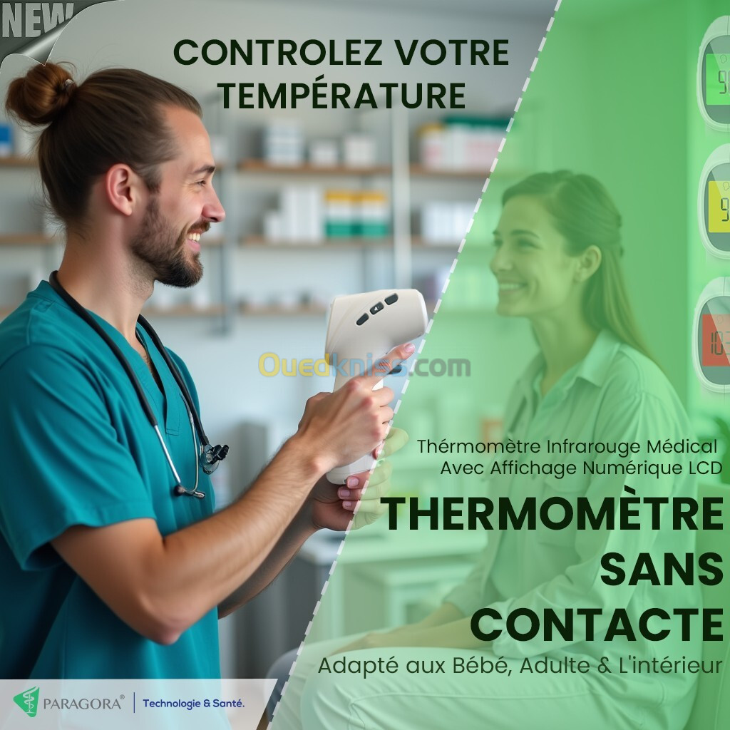 Thermomètre frontal sans Contact