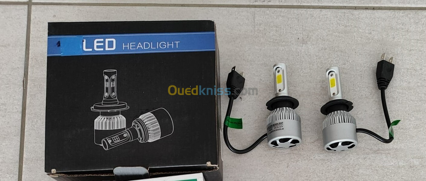 paire d'ampoules LED H7 ventilées 