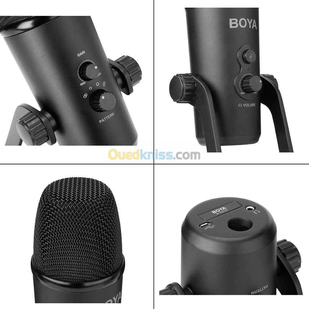 Microphone d’enregistrement audio voiceover BOYA PM700