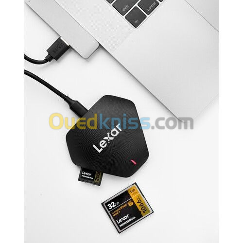 Lecture Carte Mémoire LEXAR MULTI CARD 3-IN-1 USB 3.1 READER