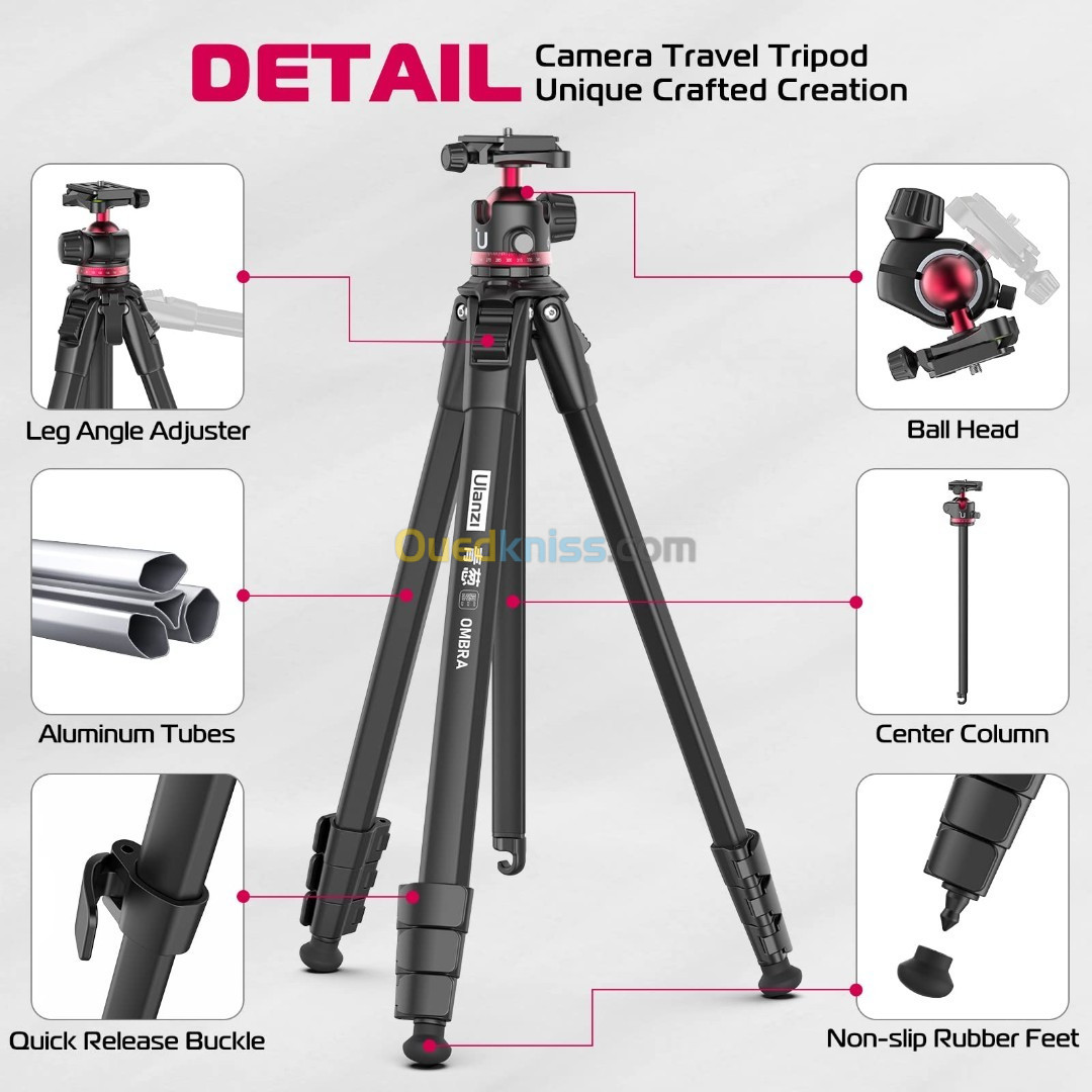 Trépied Caméra ULANZI OMBRA VIDEO TRAVEL TRIPOD