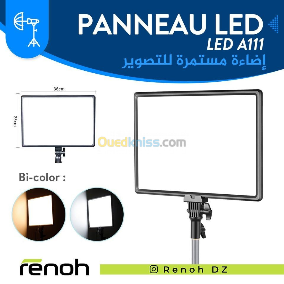 Panneau LED bi-color pour la création de contenu A111