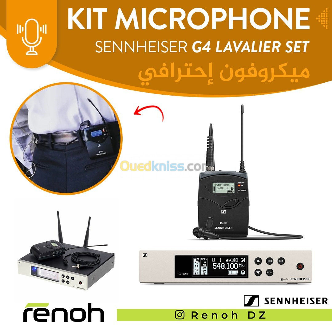 Kit Microphone SENNHEISER ew 100 G4-ME2-E LAVALIER SET