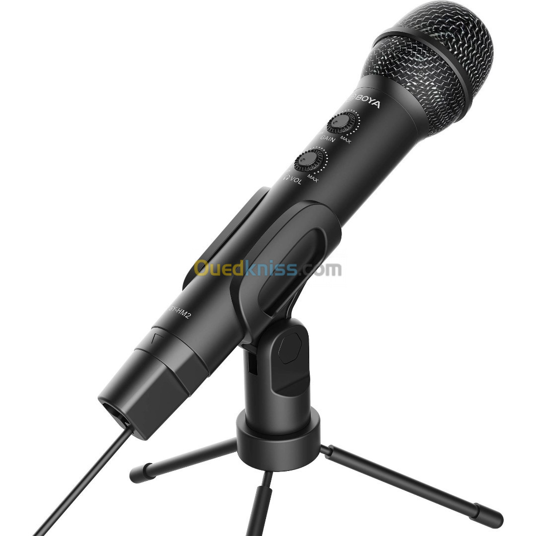 Microphone Professional BOYA BY-HM2 Pour Podcast/Voiceover