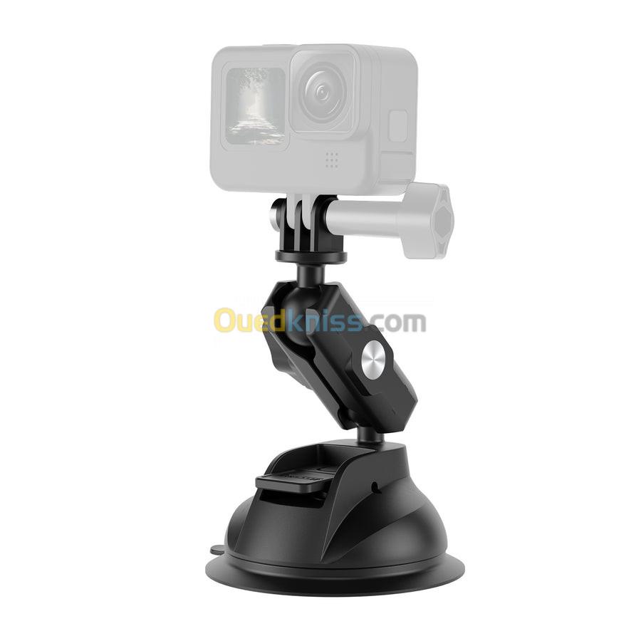 Ventouse GoPro TELESIN POWER SUCTION CUP MOUNT Avec Support Smartphone