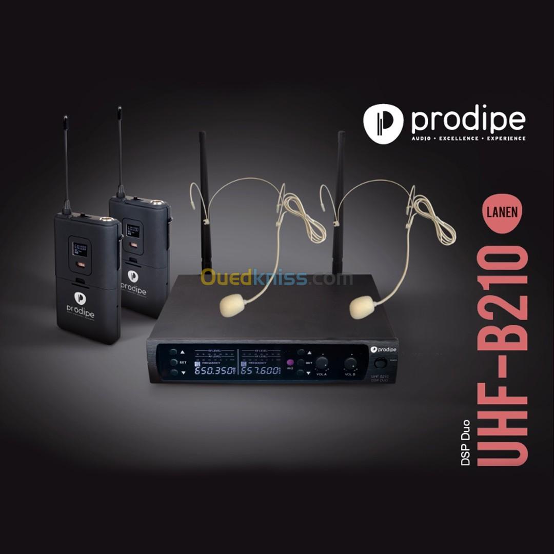 Pack Mic UHF PRODIPE UHF-B210 DSP DUO