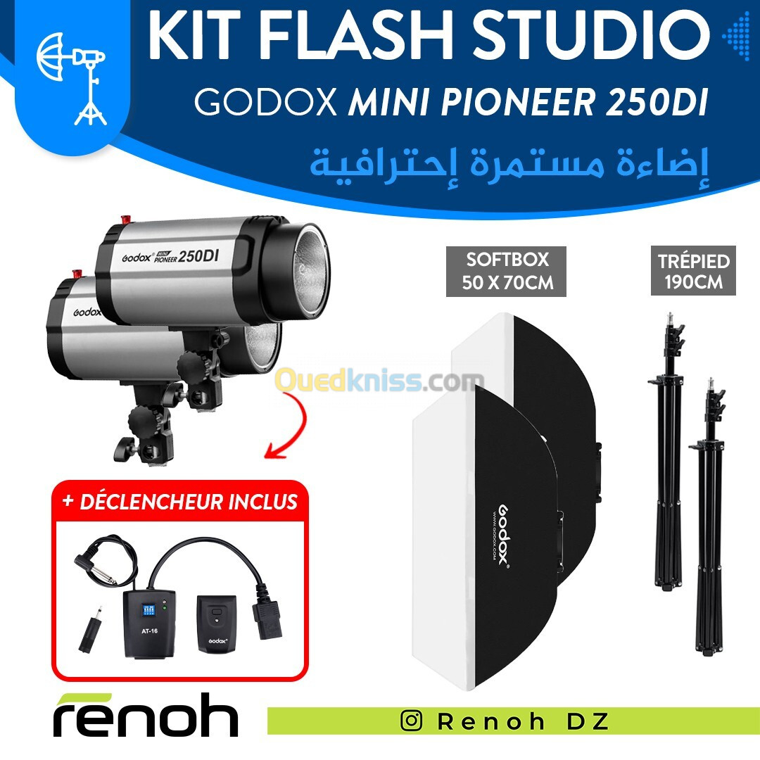 Kit Flash Studio GODOX MINI PIONEER 250DI