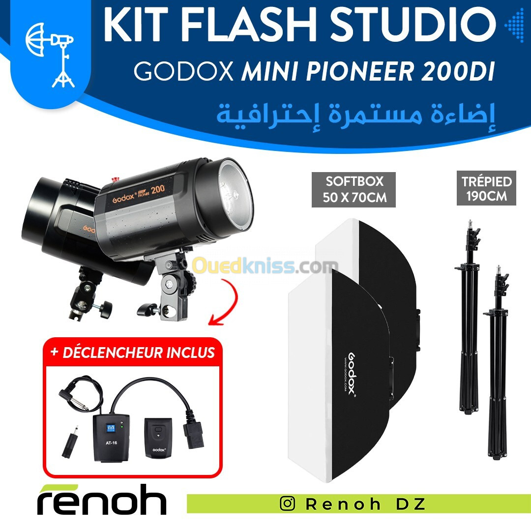 Kit Flash Studio GODOX MINI PIONEER 200DI