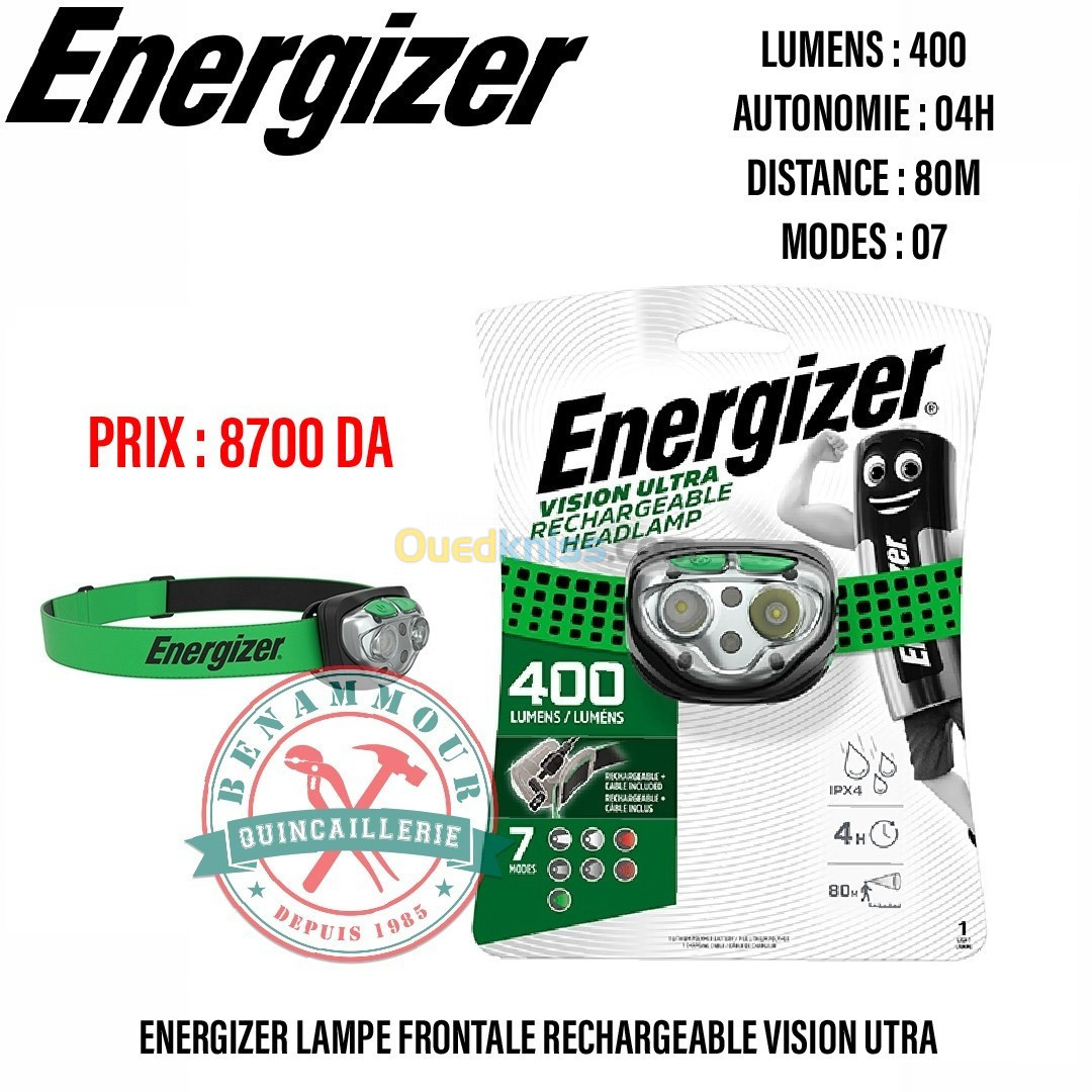 Lampes frontale Energizer 