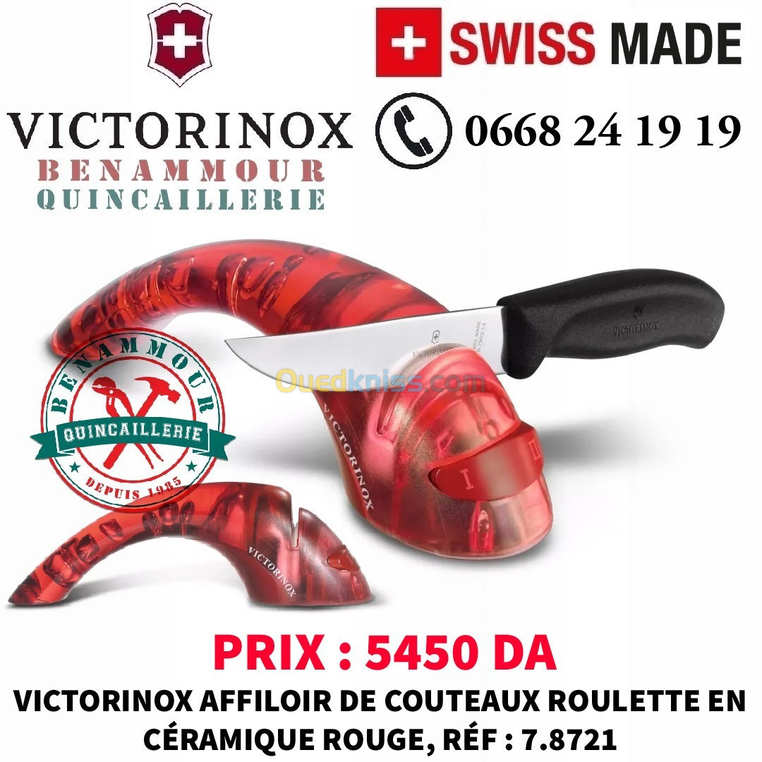 VICTORINOX AFFILOIR DE COUTEAUX ROULETTE EN CÉRAMIQUE 