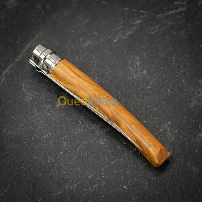 OPINEL couteau effilé N 08 bois olivier - nouvelle version 