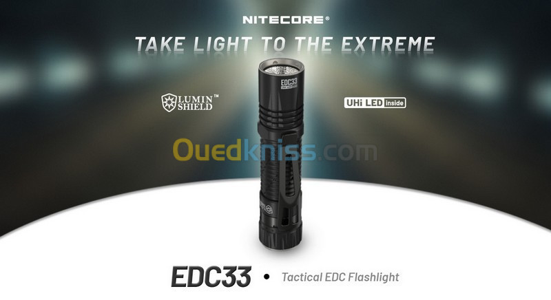 NITECORE Lampe EDC33 - 4000 Lumens rechargeable 