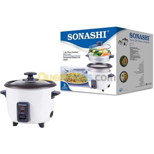 Cuiseur à riz vapeur sonashi 1.8l