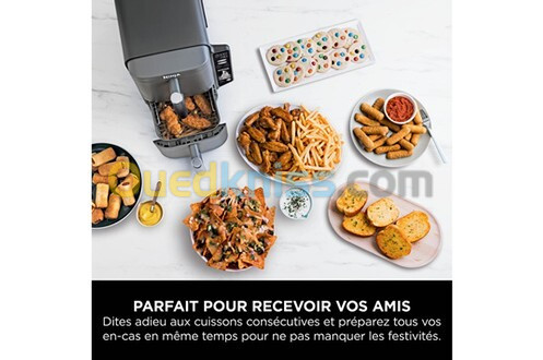 Friteuse air fryer double baque ninja 9.5l vertical 