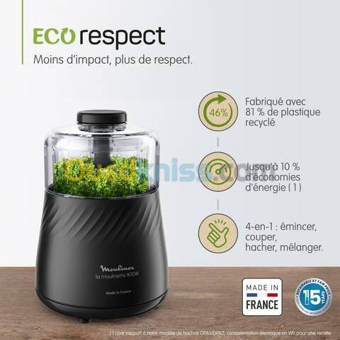 Moulinette Moulinex eco respect 800w