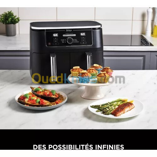 Friteuse air fryer ninja double baque 9.5l