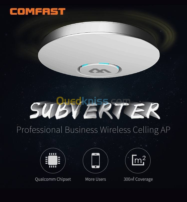 POINT D'ACCES WIFI COMFAST 2.4GHZ CF-E320N V2 300 Mbps