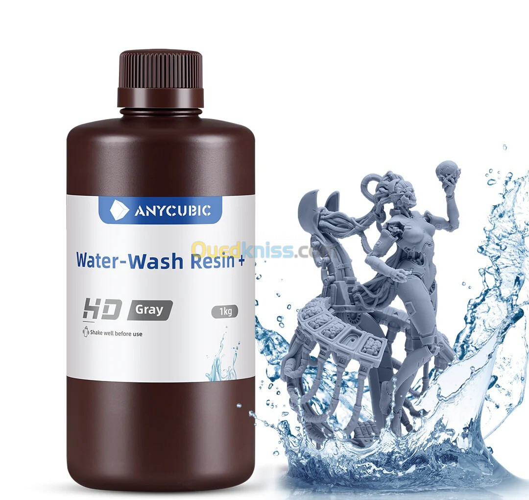 ANYCUBIC 1KG WATER-WASH RESIN+/Black/White/ HD GRAY