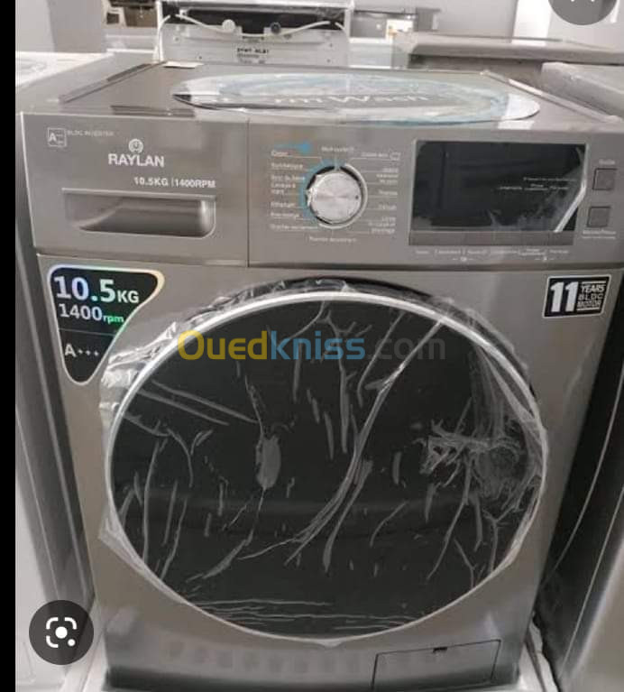Machine à laver raylan 10.5 kg 10 ans de garantie 
