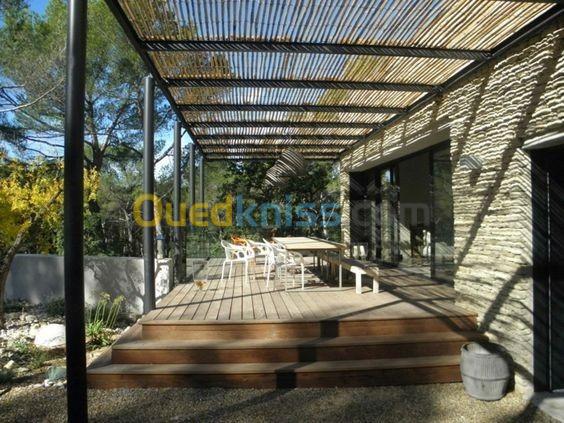 pergola acier roseaux ou pour plante grimpante