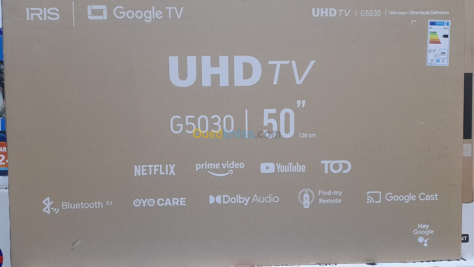 Promotion téléviseur iris 50 pouces Android 4K nouvelle génération 