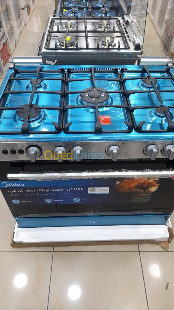 Promotion cuisinière midea 5 feux ventilé 90cm