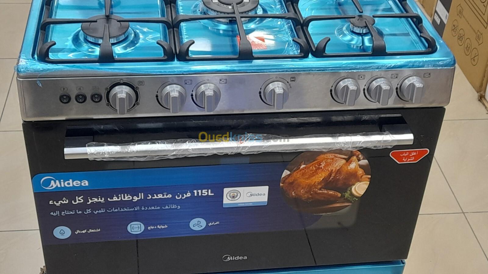 Promotion cuisinière midea 5 feux ventilé 90cm