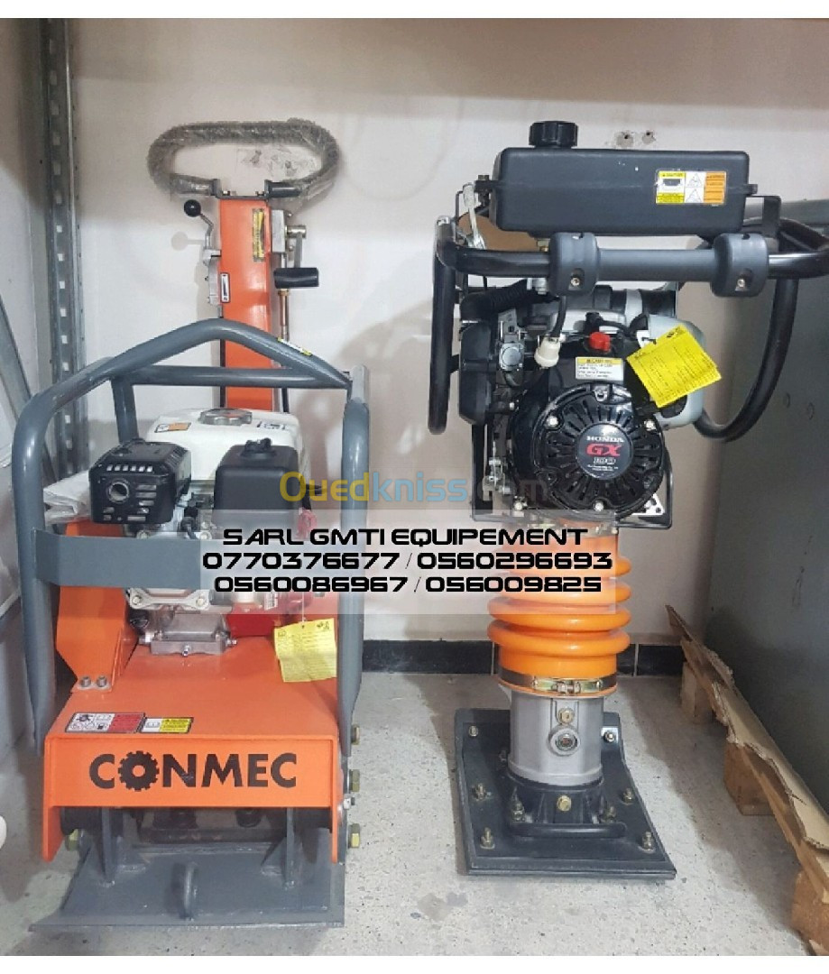 Compacteur diesel, dame sauteuse honda, scie a sol, betonier, volet compteur italy, ponceuse 