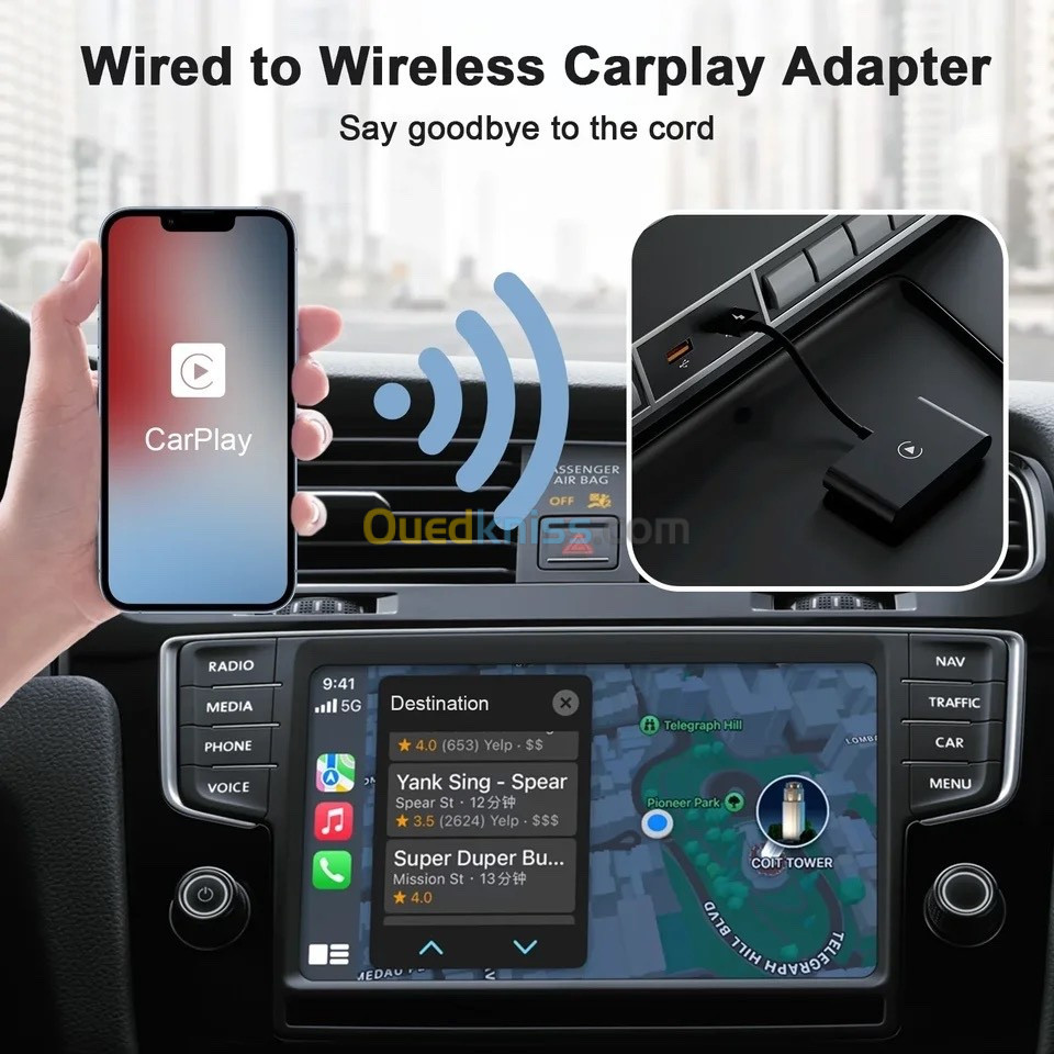 Dongle carplay android auto