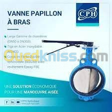 VANNE À PAPILLON À BRAS