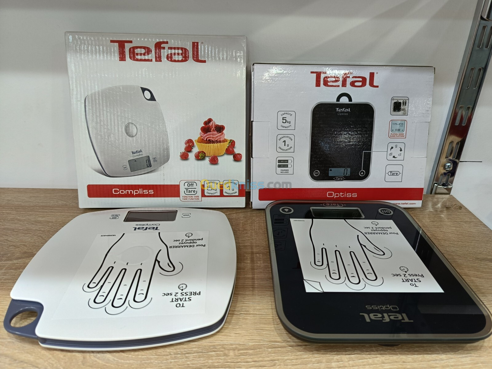 TEFAL Balance de cuisine électronique 5KG en plastique Compliss