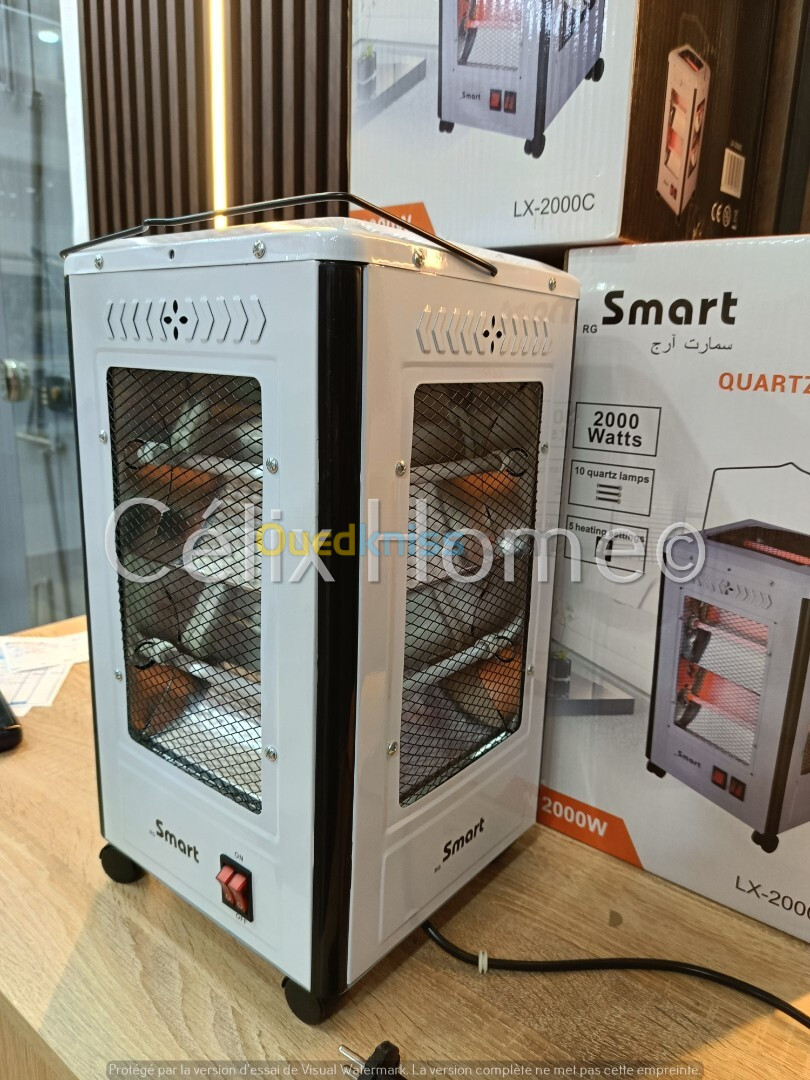 Appareil de Chauffage a quartz 5 faces 2000w