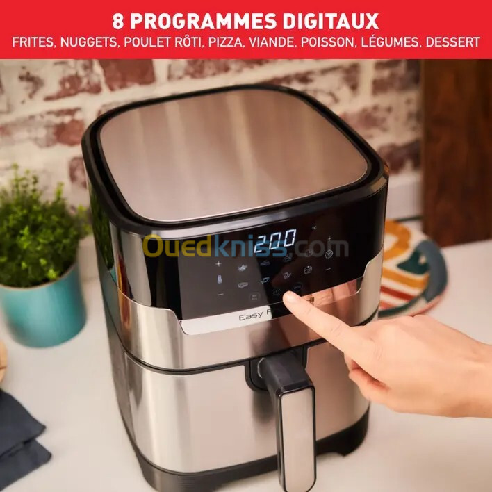 Moulinex Air Fryer Friteuse et grill 4.2L 2en1 easy fry 6 personnes 8 prog