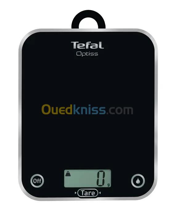 TEFAL Optiss Balance de cuisine électronique jusqu'à 5 Kg En verre