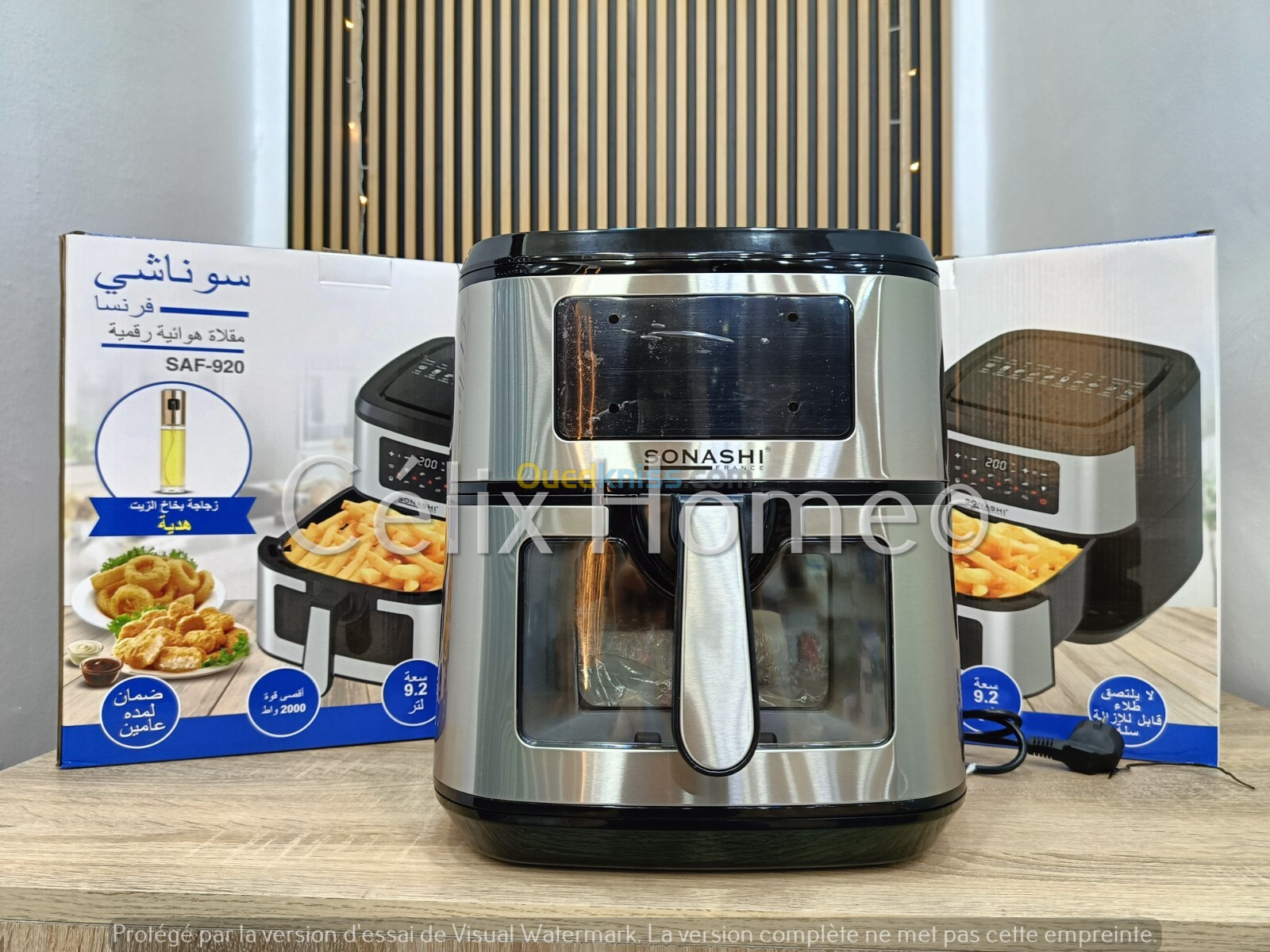 SONASHI Air Fryer Friteuse a air 9.2L 2000w commande digitale