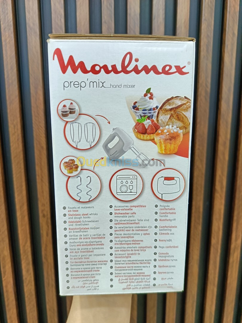 MOULINEX Batteur a main PREP MIX 450W BLANC 