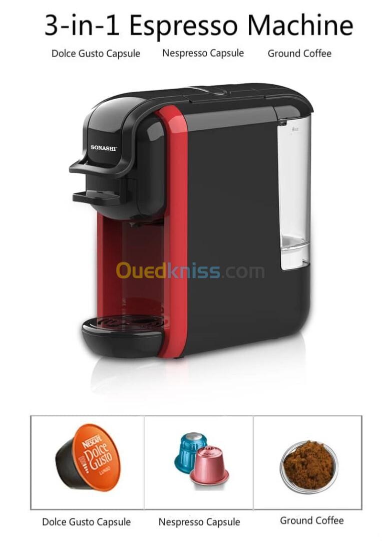 Machine a café Capsule NESPRESSO 3en1 19bars 1450w