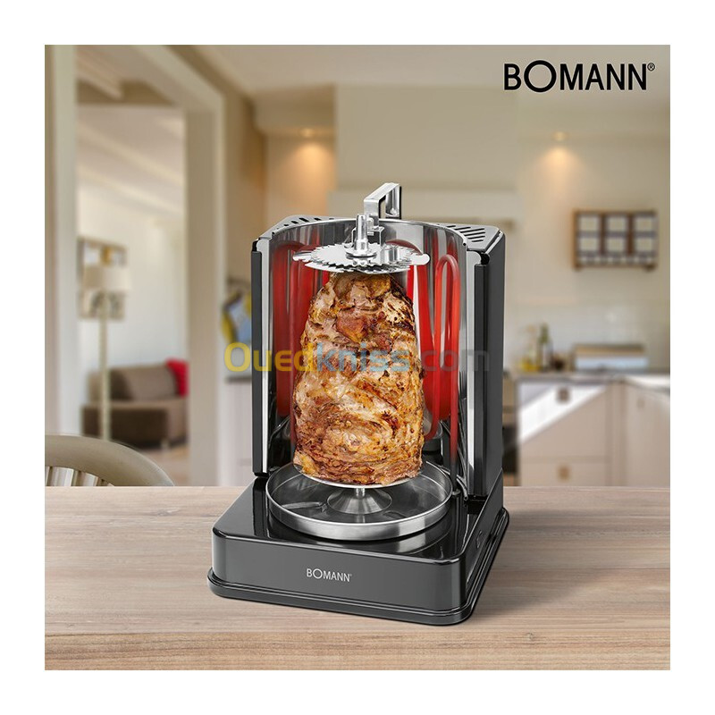 BOMANN Multi-grill Doner Rôtisserie Shawarma Verticale 3en1 1400w