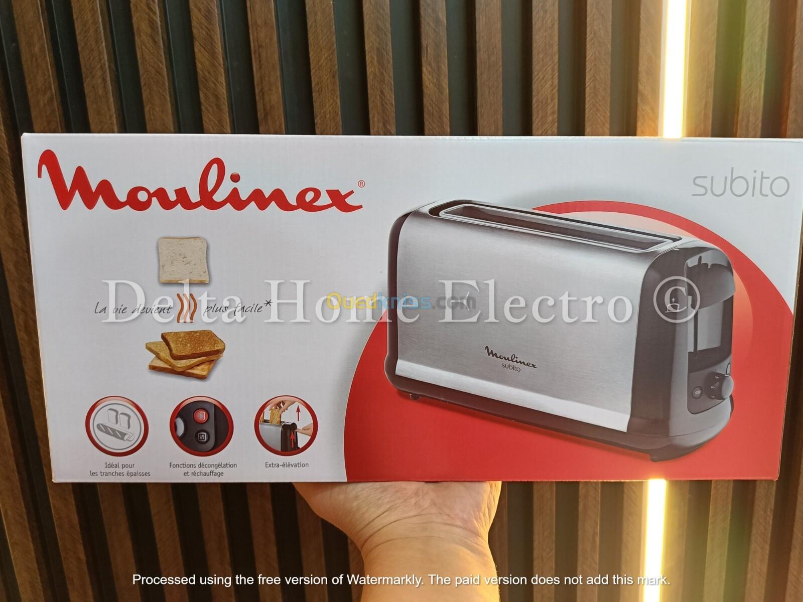 MOULINEX Grill Pain Subito 1 Longue fonte 1000w