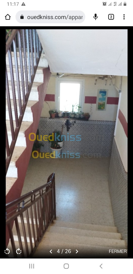 Vente Appartement F3 Alger Baba hassen