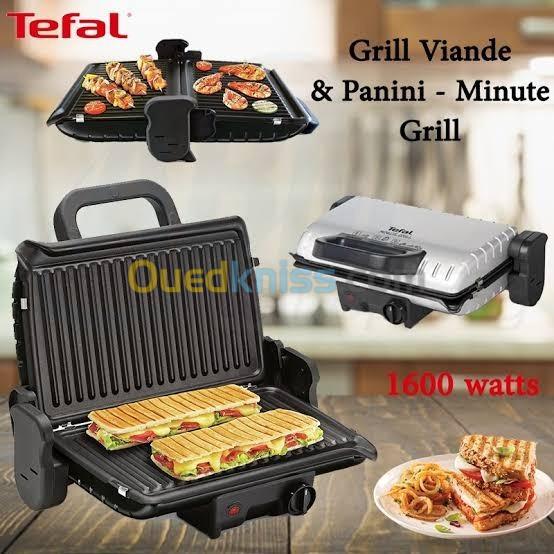 TEFAL MINUTE GRILL 1600W PANINI GRILLES AMOVIBLES