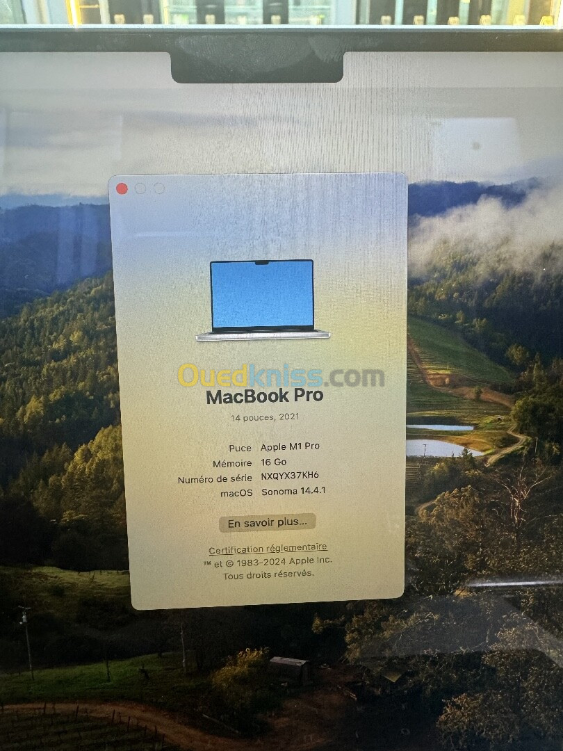 MACBOOK PRO M1 2021 512/16gb cycle 81 MDM