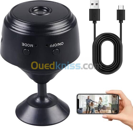 Mini Camera Wifi A9 1080P كاميرا خفية مغناطيسية افضل كاميرا مراقبة عن بعد صوت و صورة تعمل بالويفي