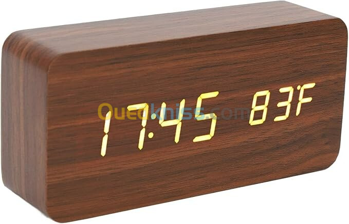 Horloge électronique, décoration chambre , réveil numérique ,USB Art déco, avec température